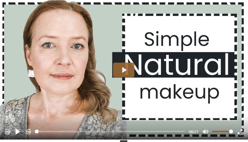 simple natural makeup on mature women