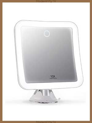 Gifts for Mom Who Don’t Want Anything (20 Best Thoughtful Gift Ideas) 12 Rechargeable 10x Magnifying Mirror with 3 LED Light Settings