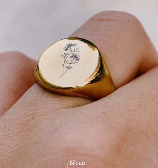 Birth Flower Ring