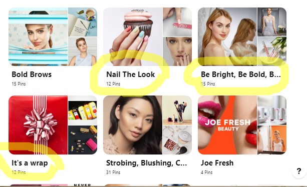 How to Audit Pinterest Boards 4 Picture of the BAD Pinterest board names