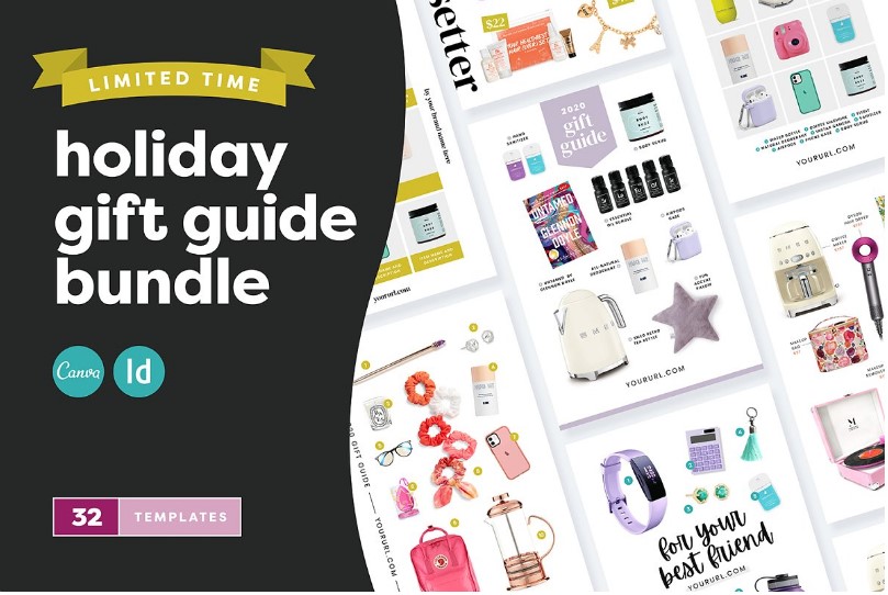 10 Best Canva Pinterest Template Bundles 11 gift guide pinterest templates