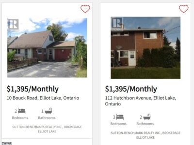 Real Estate Listings For Rent in Elliot Lake on February 13, 2023