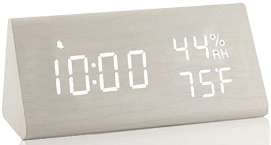 Digital Wooden Alarm Clock