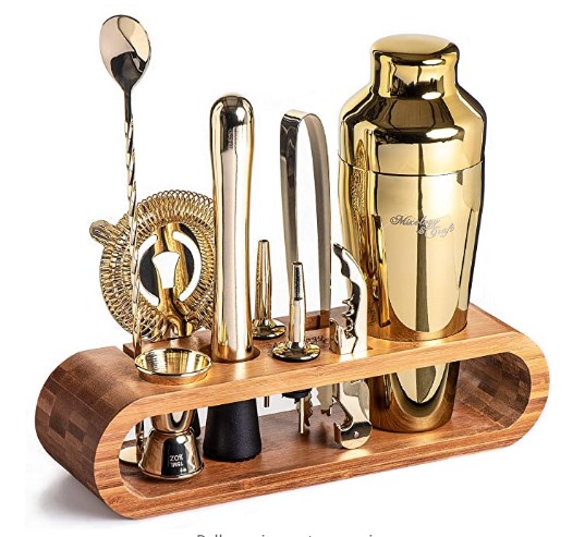 gold color Mixology Bartender Kit