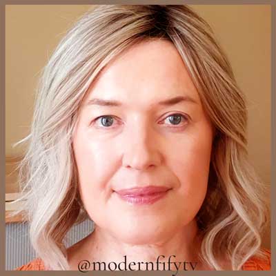 Anniversary Glam Up Makeup Look 2 women face over 50 without makeup