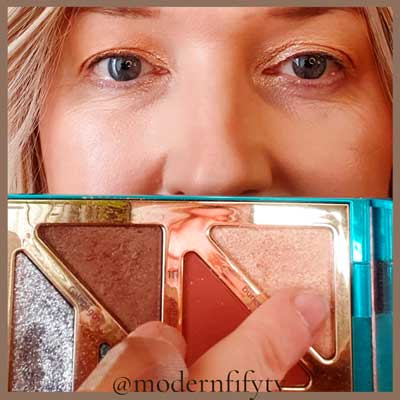 Anniversary Glam Up Makeup Look 4 step 3 of anniversary glam up makeup look for mature hooded eyes over 50. Shimmering eyeshadow.
