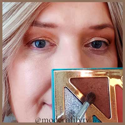 Anniversary Glam Up Makeup Look 5 step 4 of anniversary glam up makeup look for mature hooded eyes over 50. Darker shadow.
