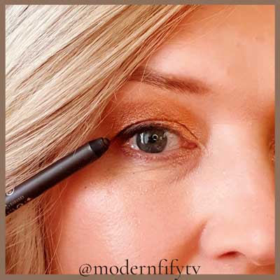 Anniversary Glam Up Makeup Look 7 step 6 of anniversary glam up makeup look for mature hooded eyes over 50. tight line