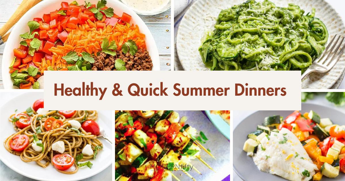 Examples of Healthy & Quick Summer Dinners for low FODMAP diet
