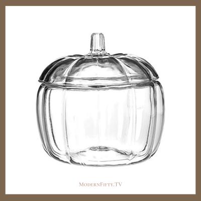 Pumpkin jar with cover