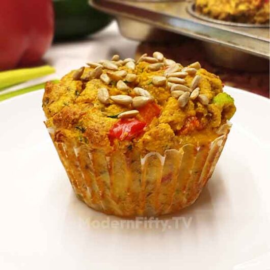 Low Carb Savory Zucchini Muffins - KETO 9 Low Carb Savory Zucchini Muffins