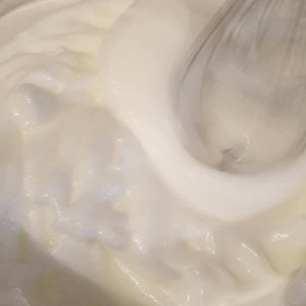 Beat egg whites until soft picks will form
