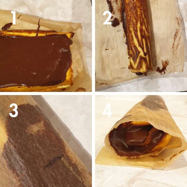 Healthy Low-Carb Ferrero Rocher Roll Pastry Recipe - No Flour Needed! 4