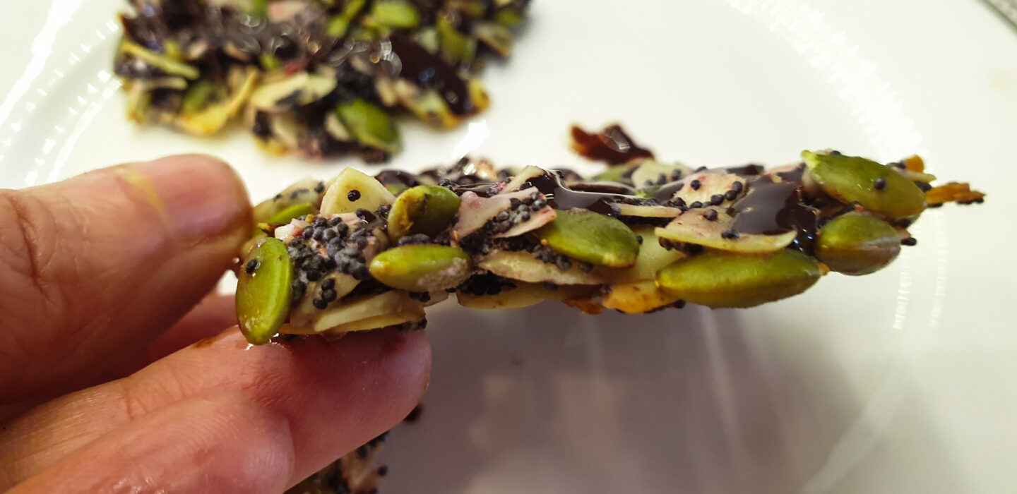 Crunchy Nuts and Seeds Chocolate Cookie