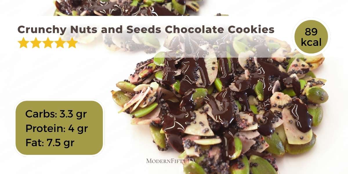 photo of Crunchy Nuts and Seeds Chocolate Cookies
