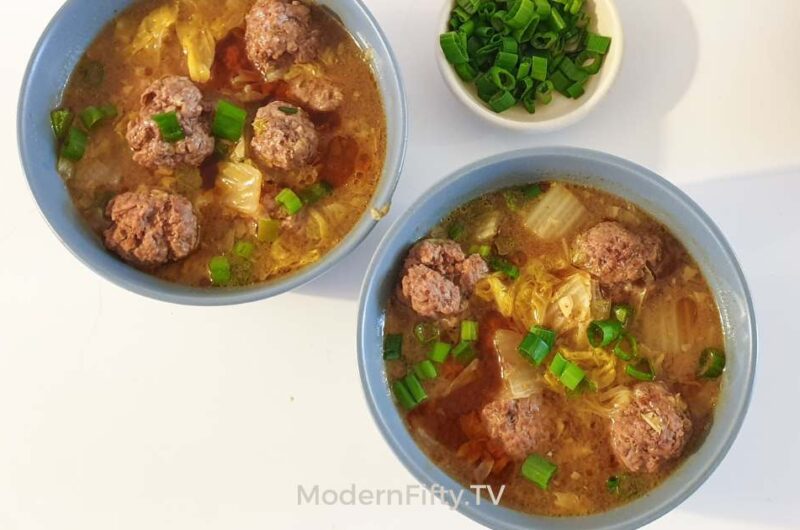 The Best Hearty Napa Cabbage Beef Meatball Soup – KETO 5 The Best Hearty Napa Cabbage Beef Meatball Soup – KETO
