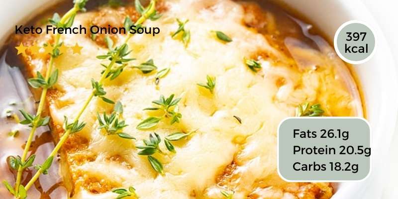 10+ Delicious Low-Carb Soup Recipes for Weight Loss 11 Keto French Onion Soup