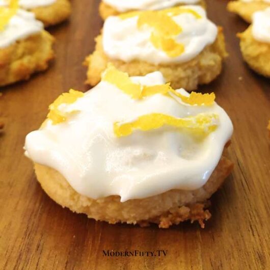 Easy Keto Lemon Cookies with Cream Cheese Frosting