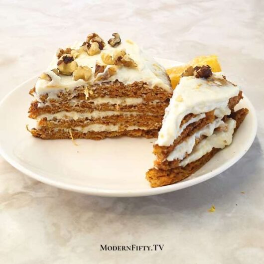 Fried Low-Carb Carrot Cake for One or Waffles